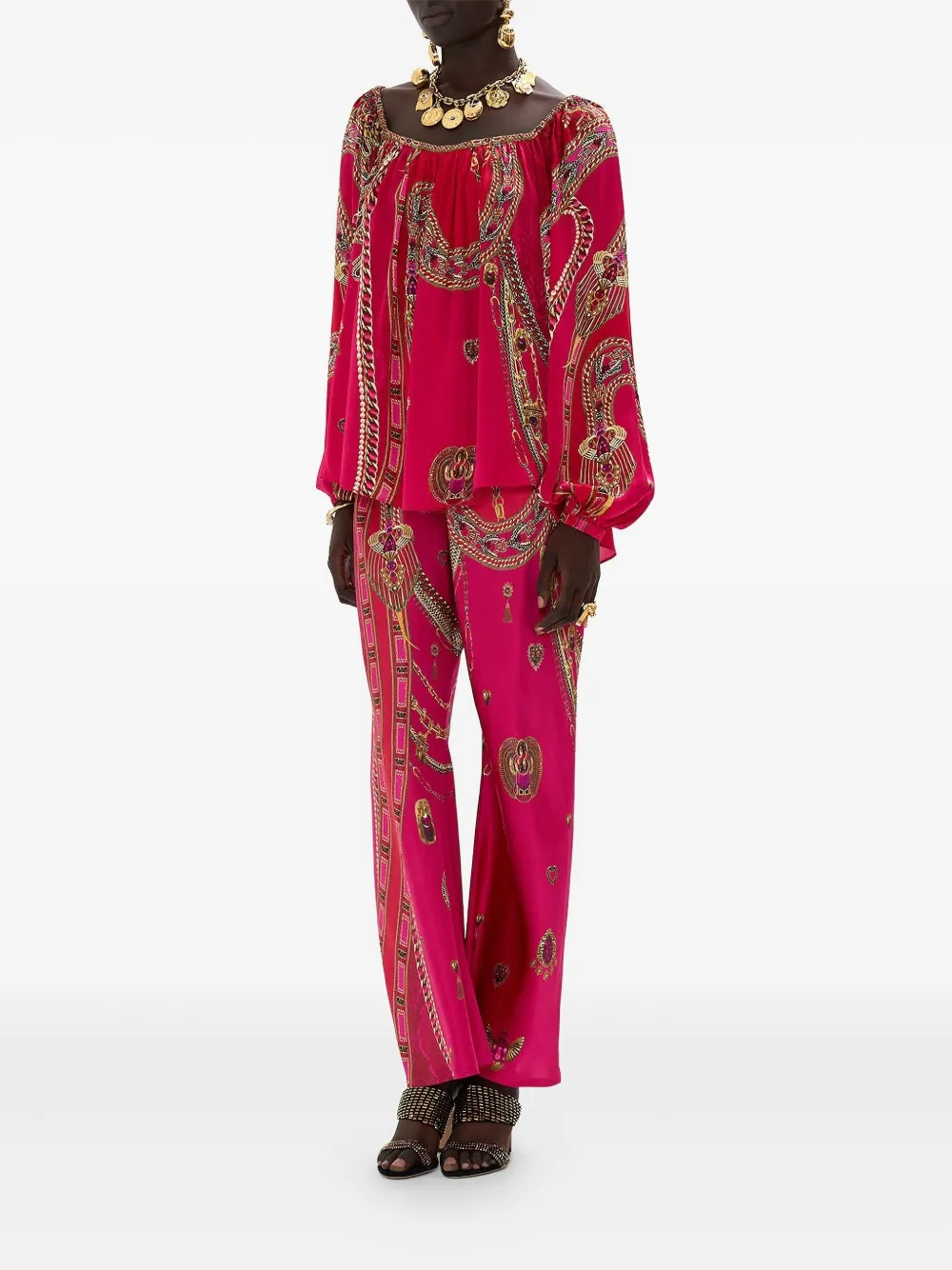 Camilla Kissed By A Cobra blouse Roze
