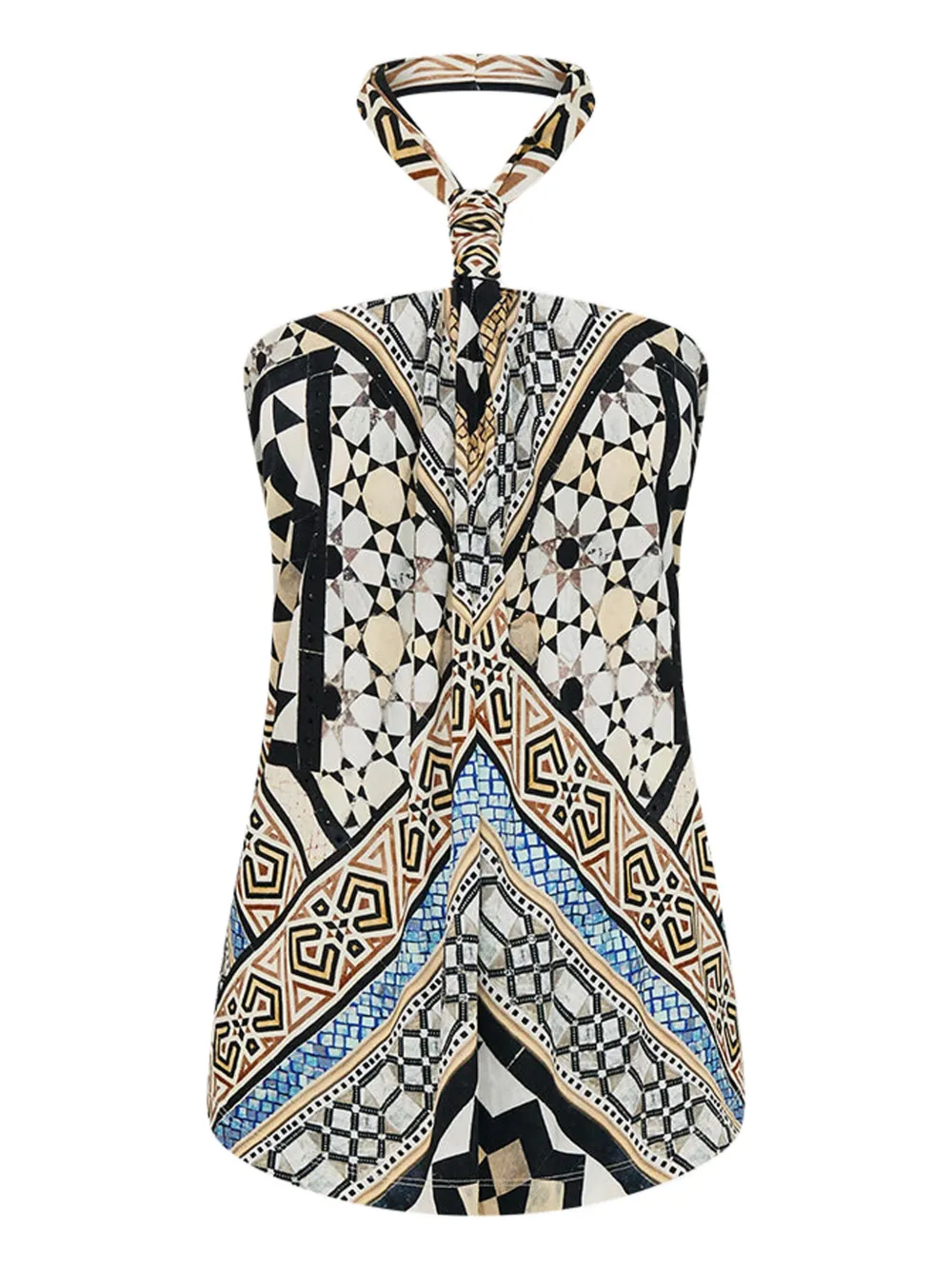 Camilla Make Me Your Mosaic midi dress - Nude