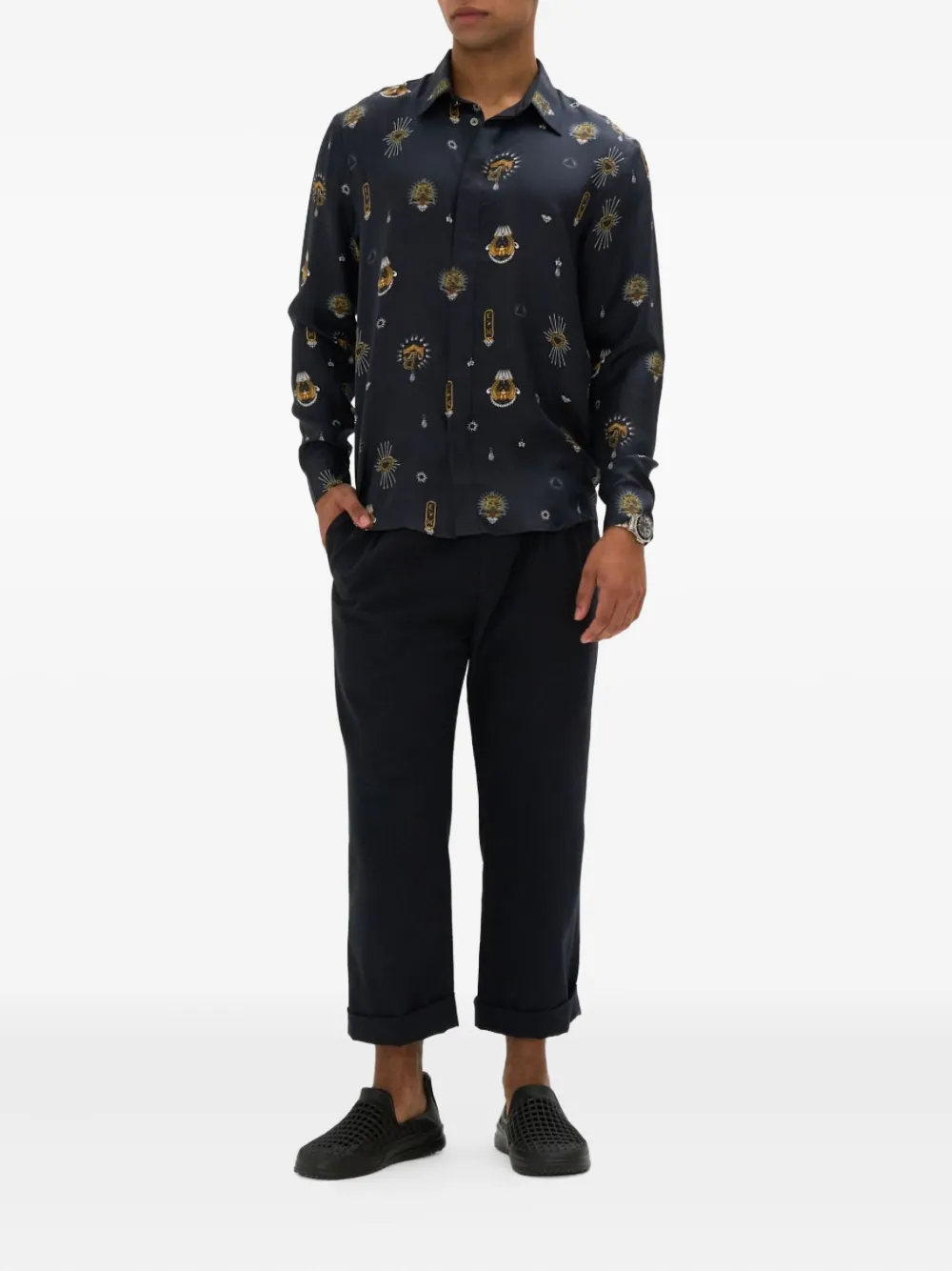 Camilla Call Me Cleopatra shirt - Zwart