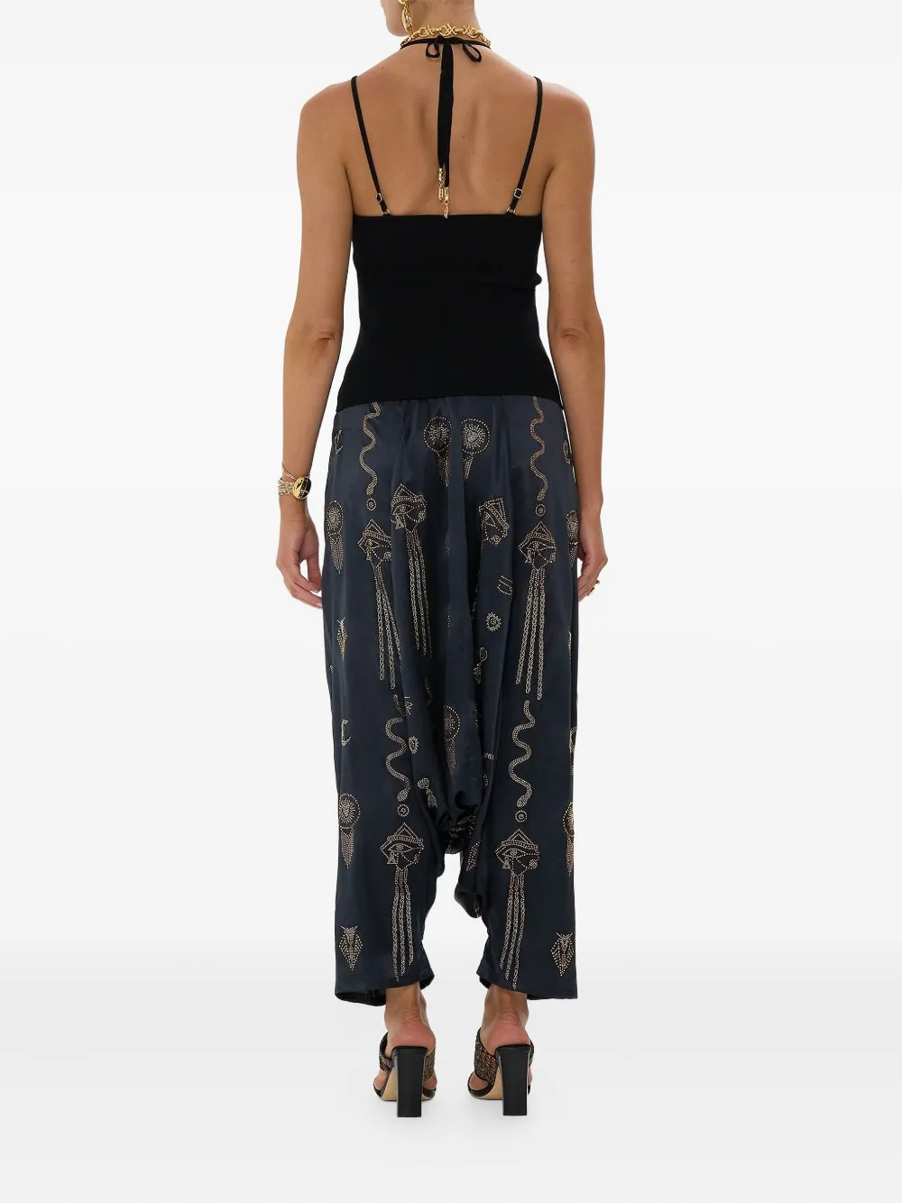 Camilla Call Me Cleopatra top Zwart