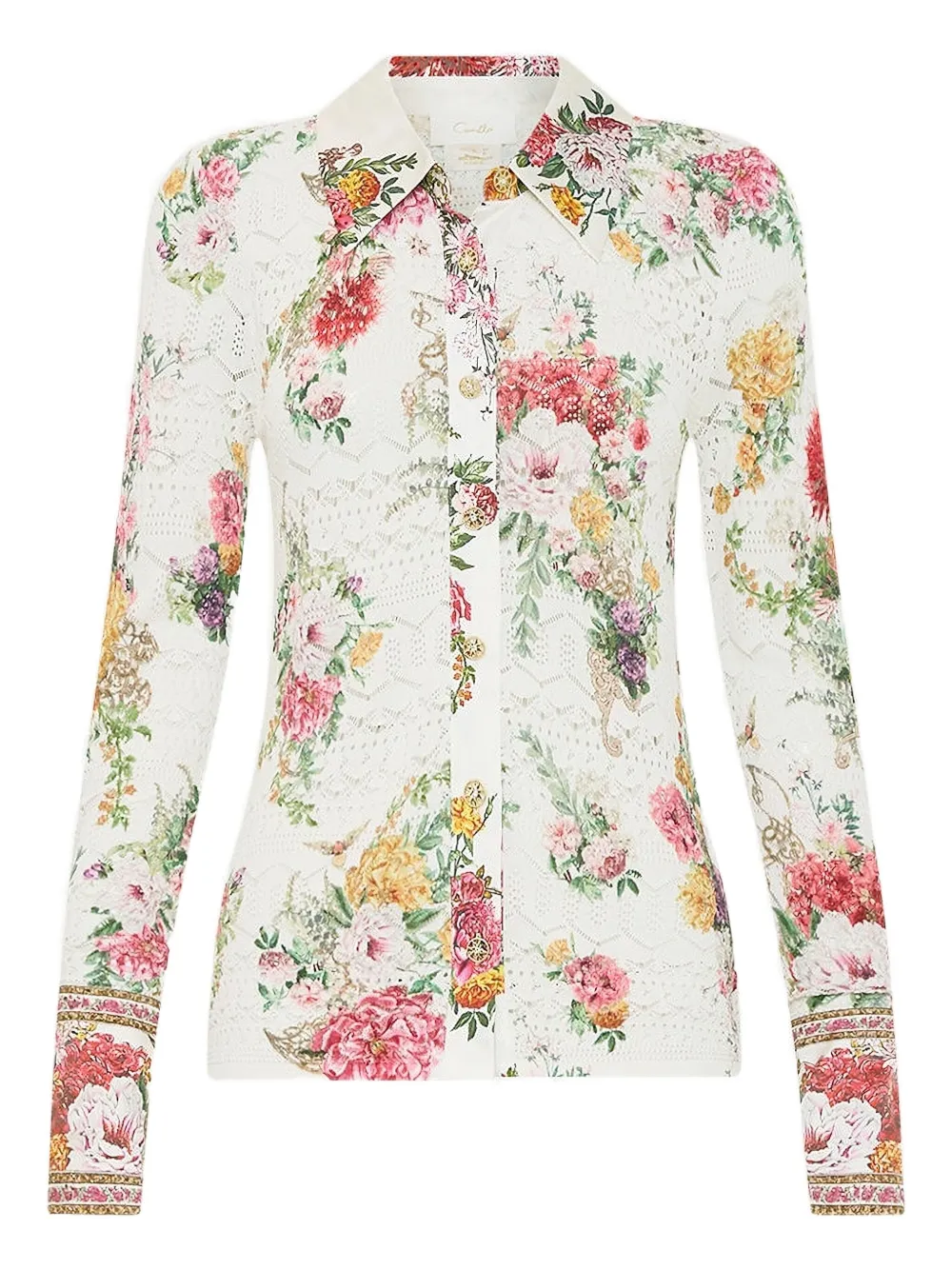 Camilla Egyptian Rose shirt - Bianco