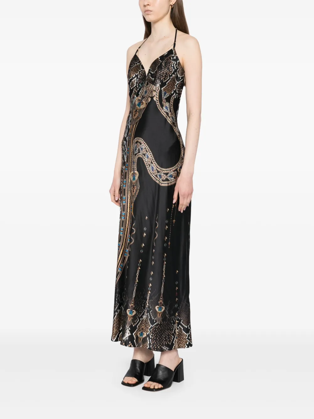 Camilla Jurk met kettingdetail Zwart