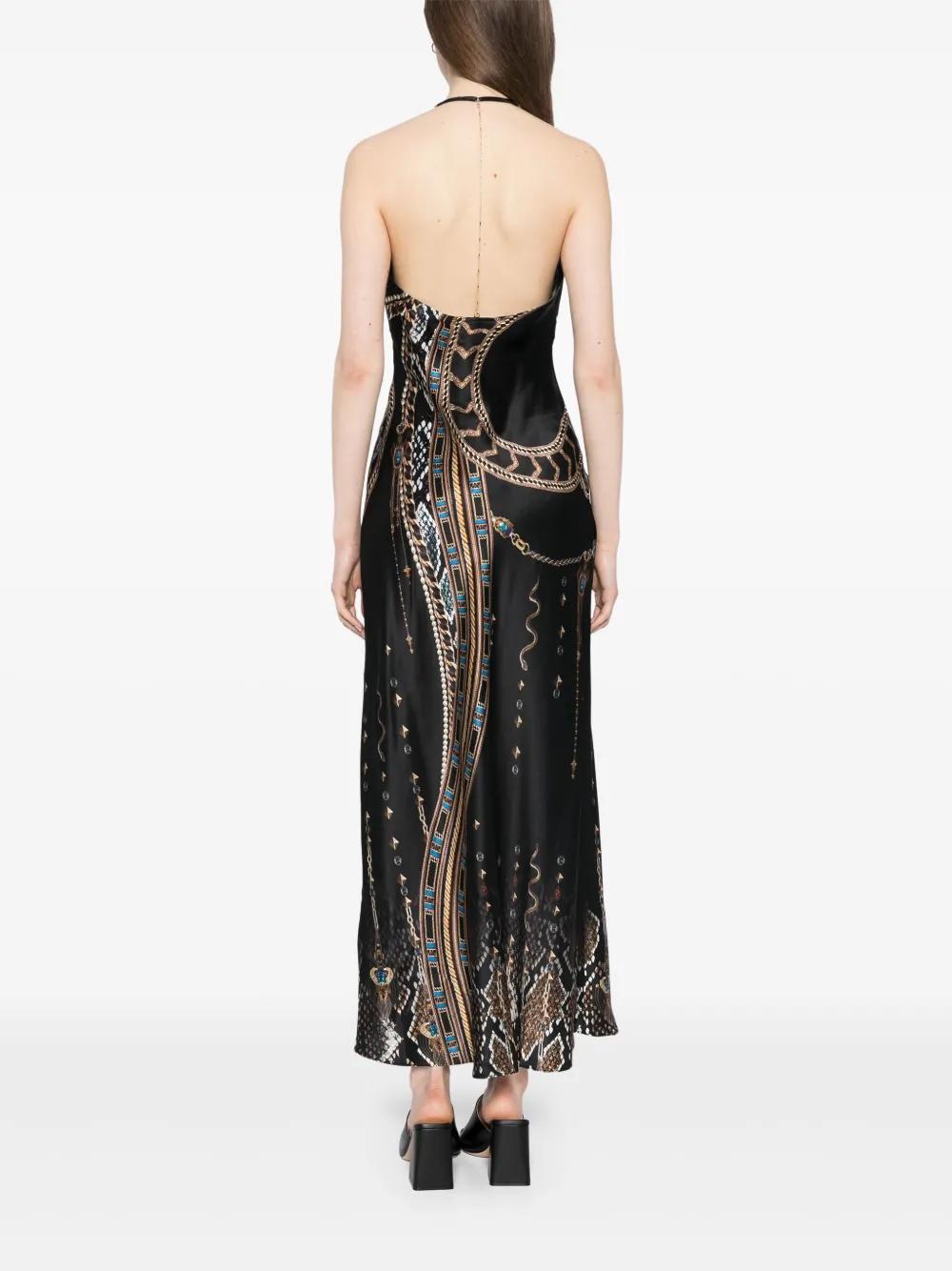 Camilla Jurk met kettingdetail Zwart