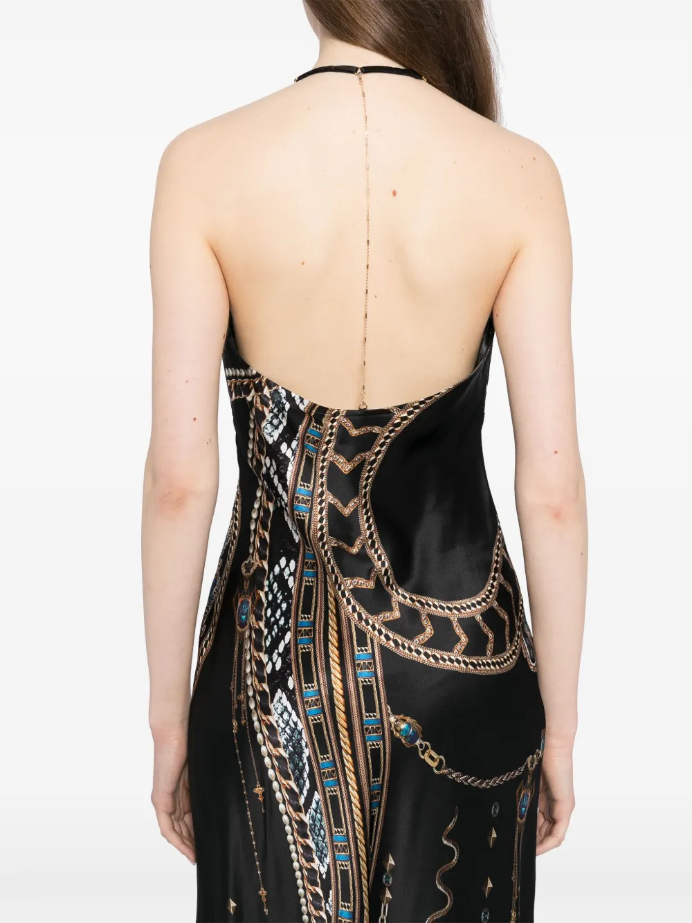 Camilla Jurk met kettingdetail Zwart