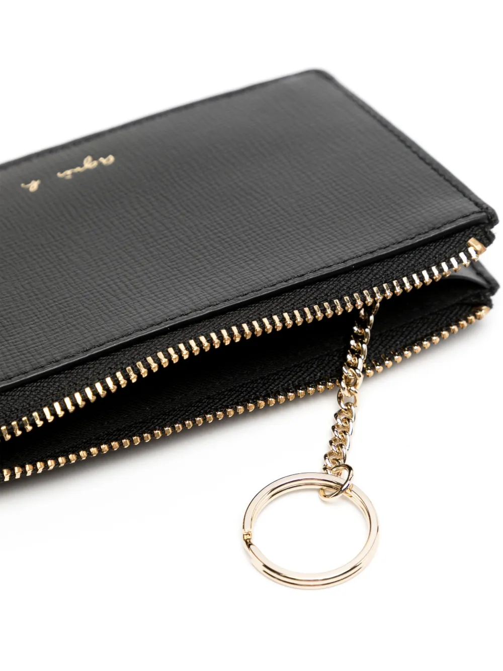 Shop Agnès B. Leather Wallet In 黑色