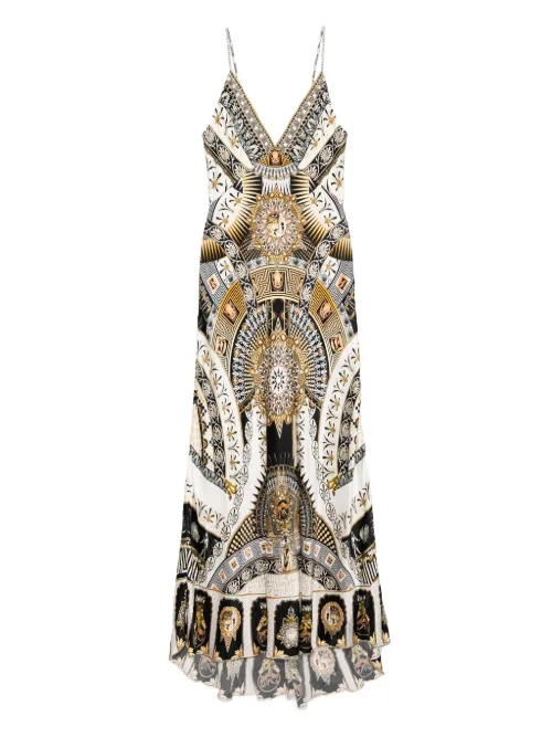 Robe-nuisette à col v - Camilla - Modalova