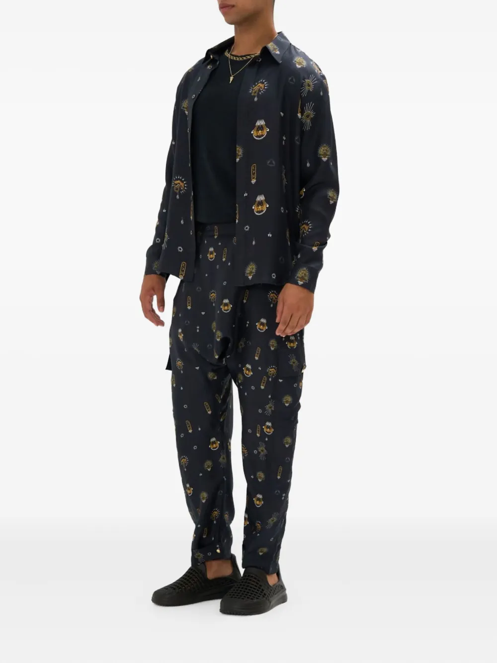 Camilla Call Me Cleopatra broek met verlaagd kruis Zwart