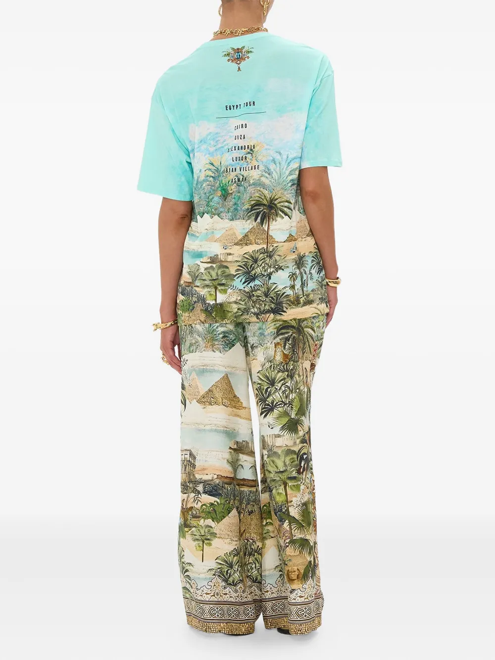 Camilla Multi Views of the Valley T-shirt Blauw