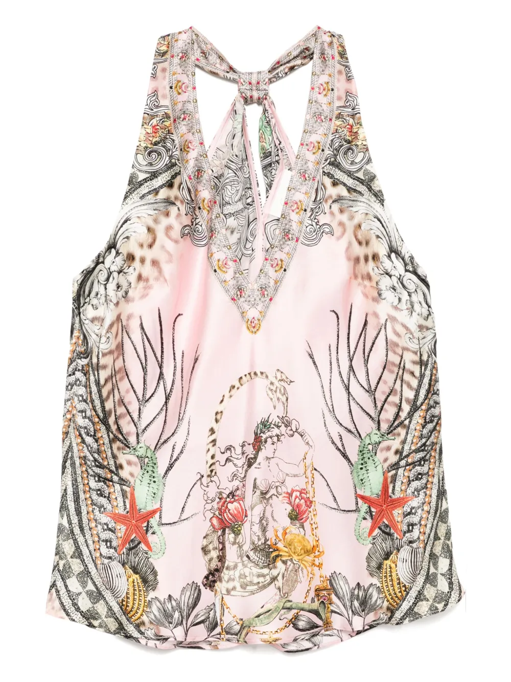 Camilla Top con scollo a V | rosa | Image 1