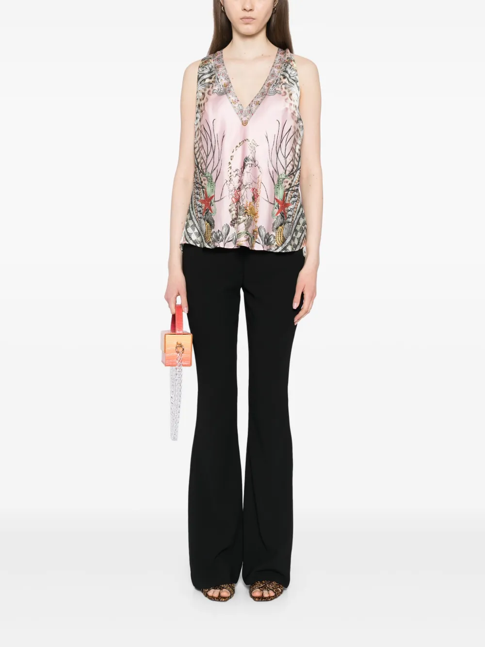 Camilla Top con scollo a V | Canotte | Image 2