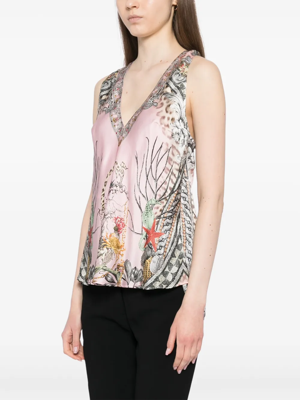 Camilla Top con scollo a V | Top | Image 3