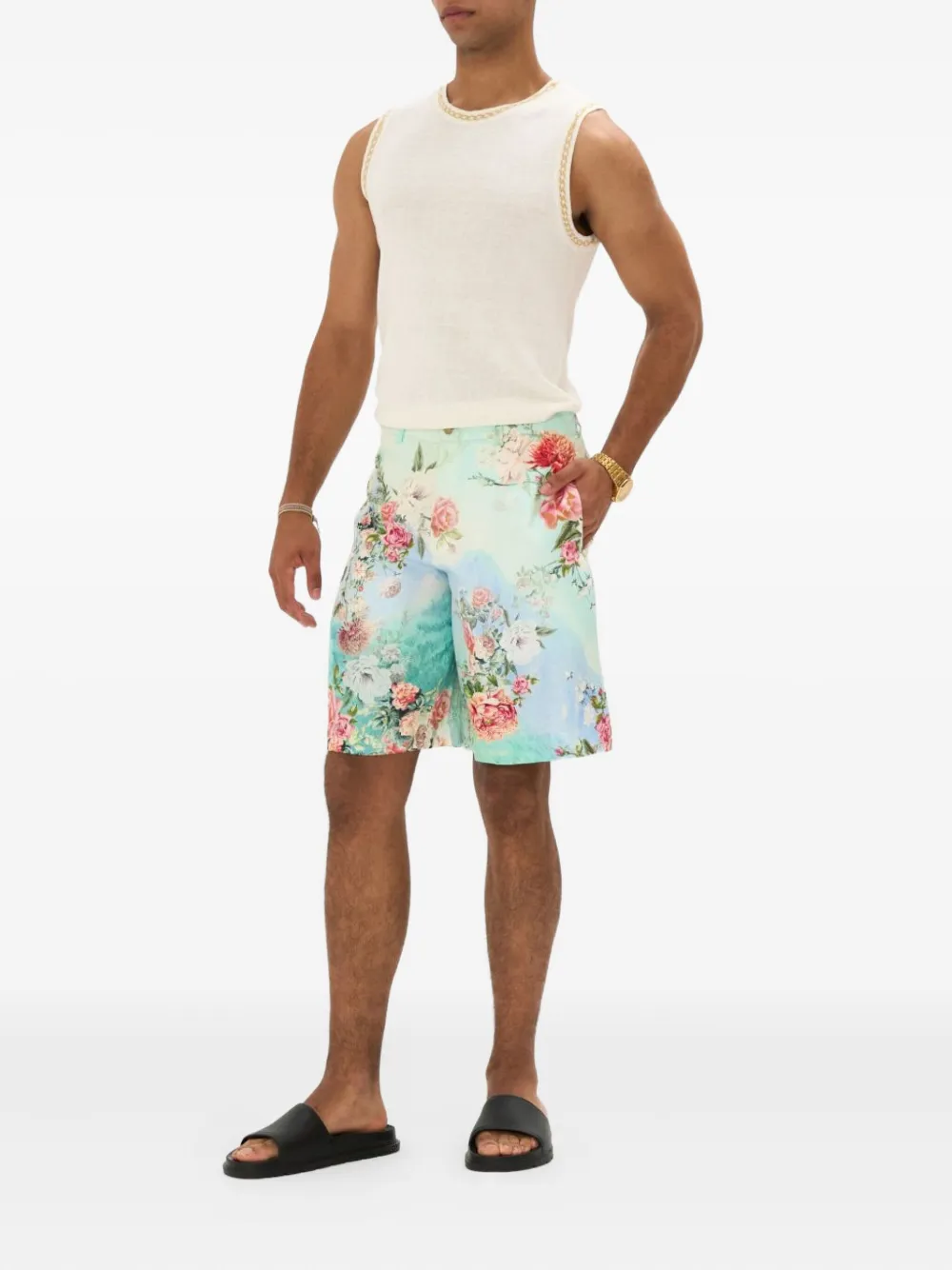 Camilla The Jewellery Museum shorts Blauw