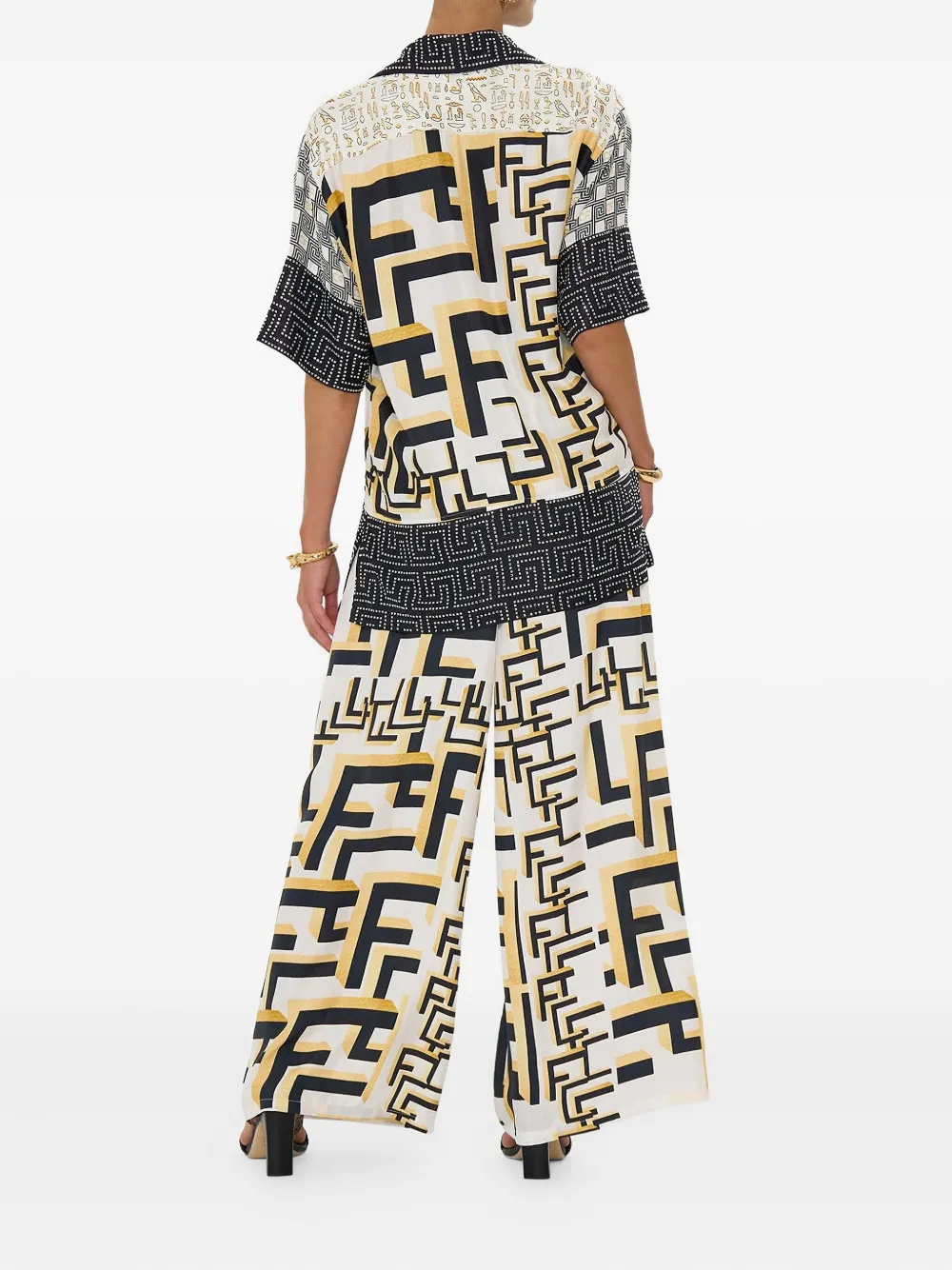 Camilla Tempels Of Dendara blouse Zwart