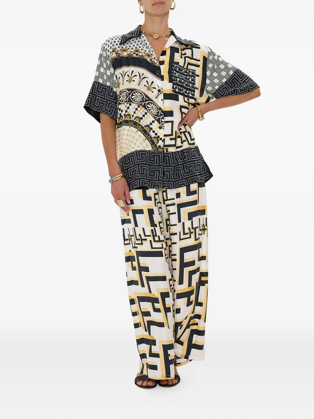 Camilla Temples Of Dendara shirt - Zwart