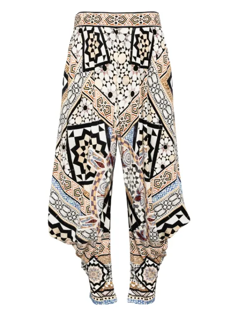 Camilla jersey draped trousers