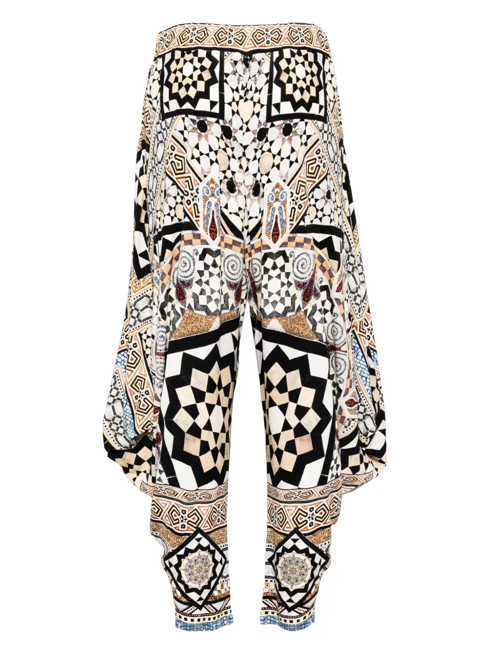 Camilla jersey draped trousers | Cropped Pants | Image 2