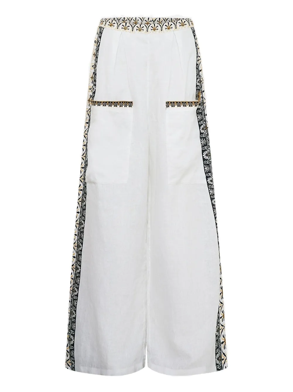 Camilla Temples Of Dendara wide-leg trousers | White | Image 1