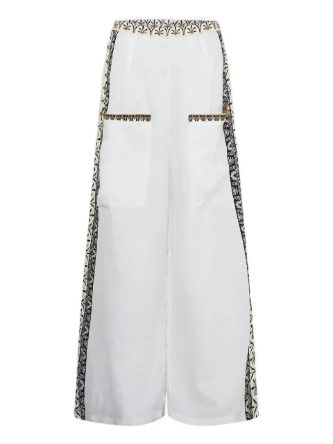Camilla Temples Of Dendara wide-leg trousers