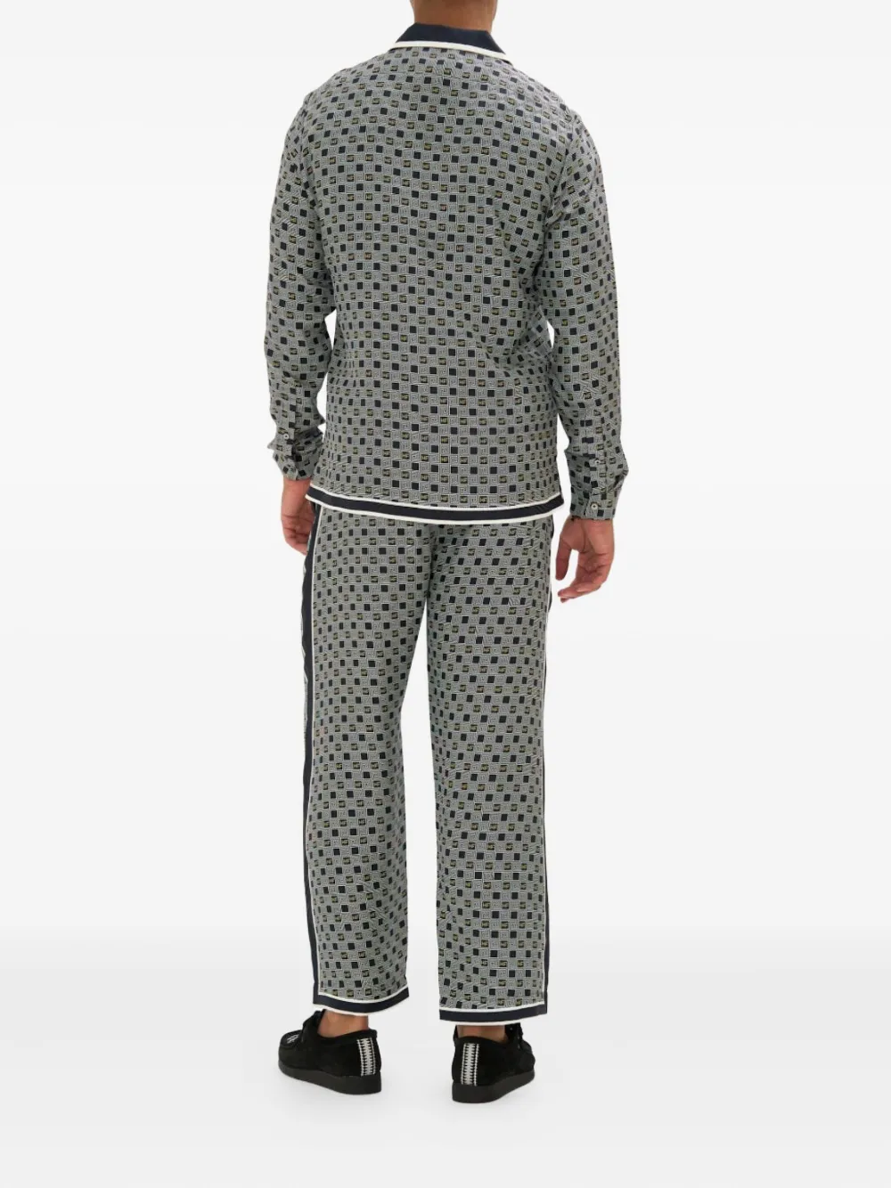 Camilla Overhemd met patroon en lange mouwen Blauw