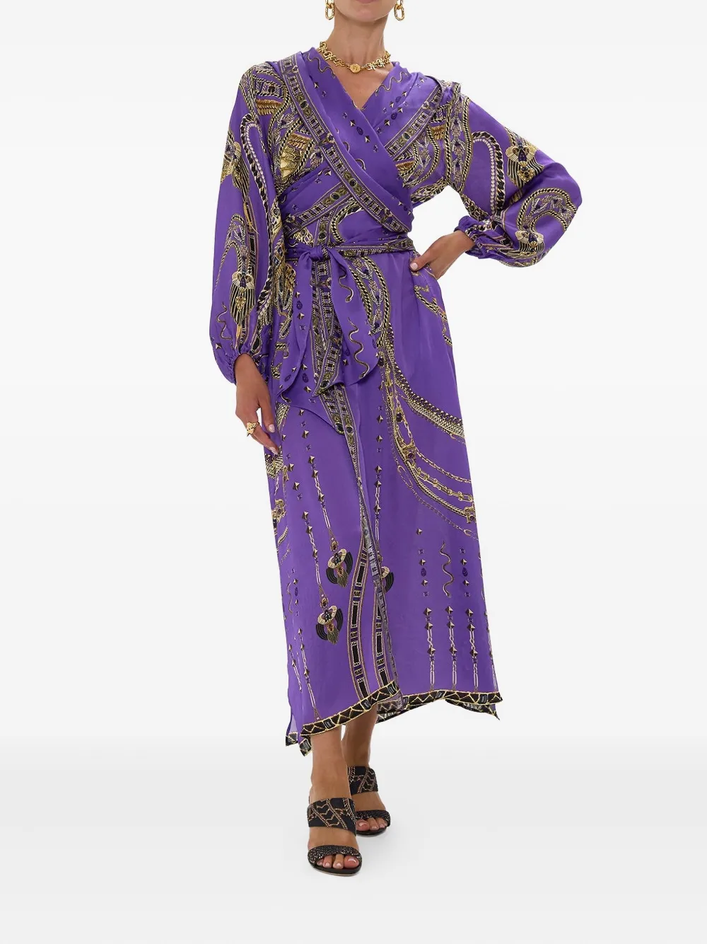 Camilla Luxorland Lady midi dress - Paars