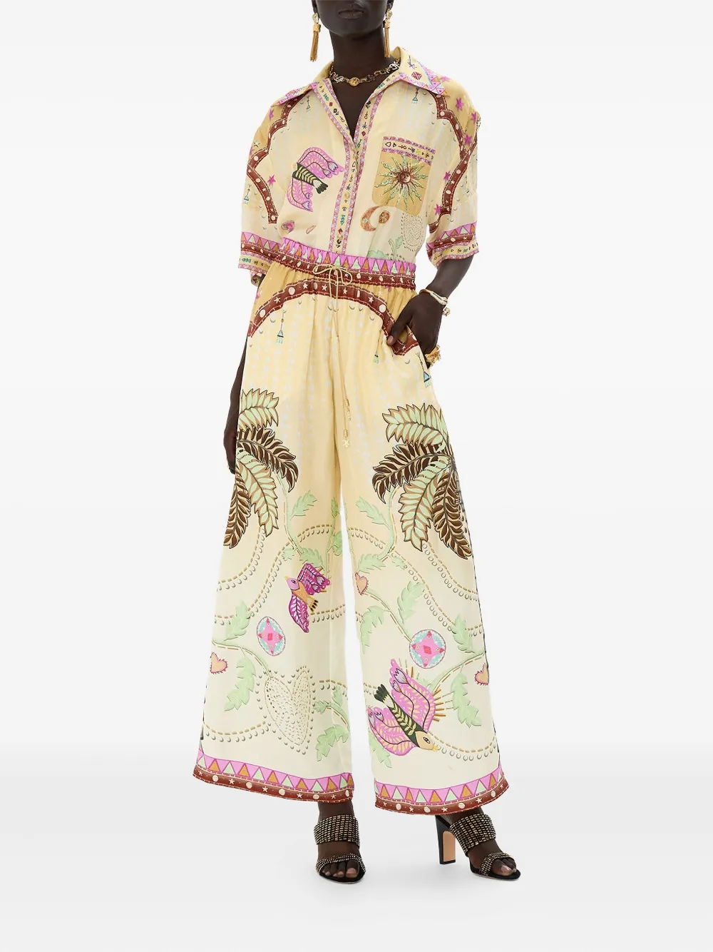 Camilla Aswan Abstract trousers | Neutrals | Image 1