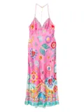 Camilla chain-detail slip dress - Pink