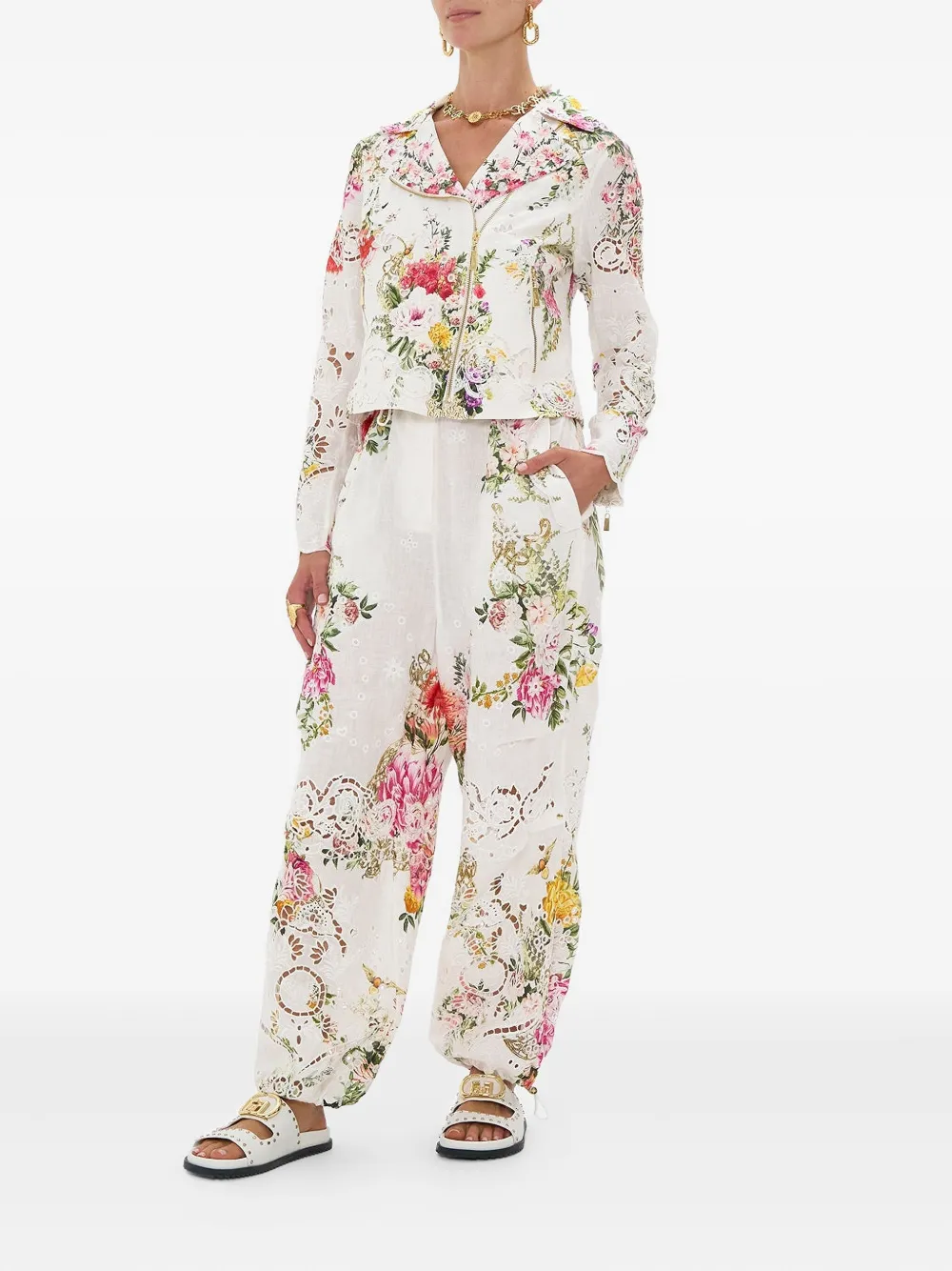 Camilla Egyptian Rose broek Wit