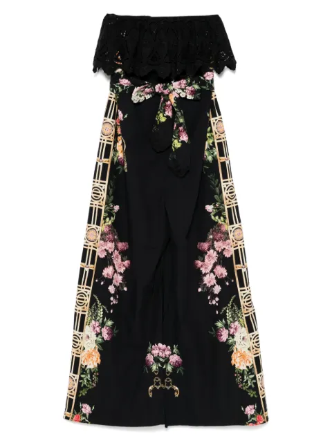 Camilla jumpsuit Adorned In Alexandria Strapless Frill