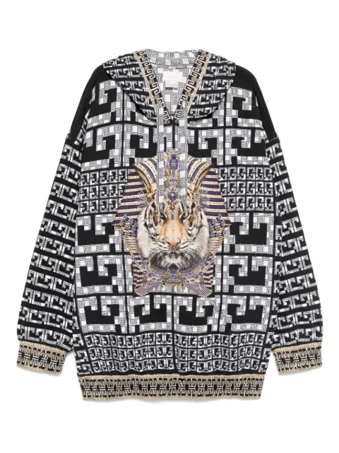 Camilla The Read My Glyphs Silk Hem Band Boyfriend hoodie