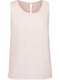 120% Lino sleeveless linen top - Pink