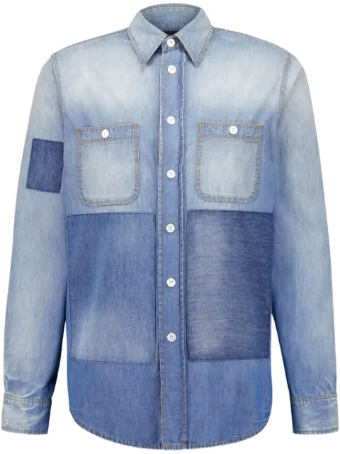 Givenchy patchwork denim shirt