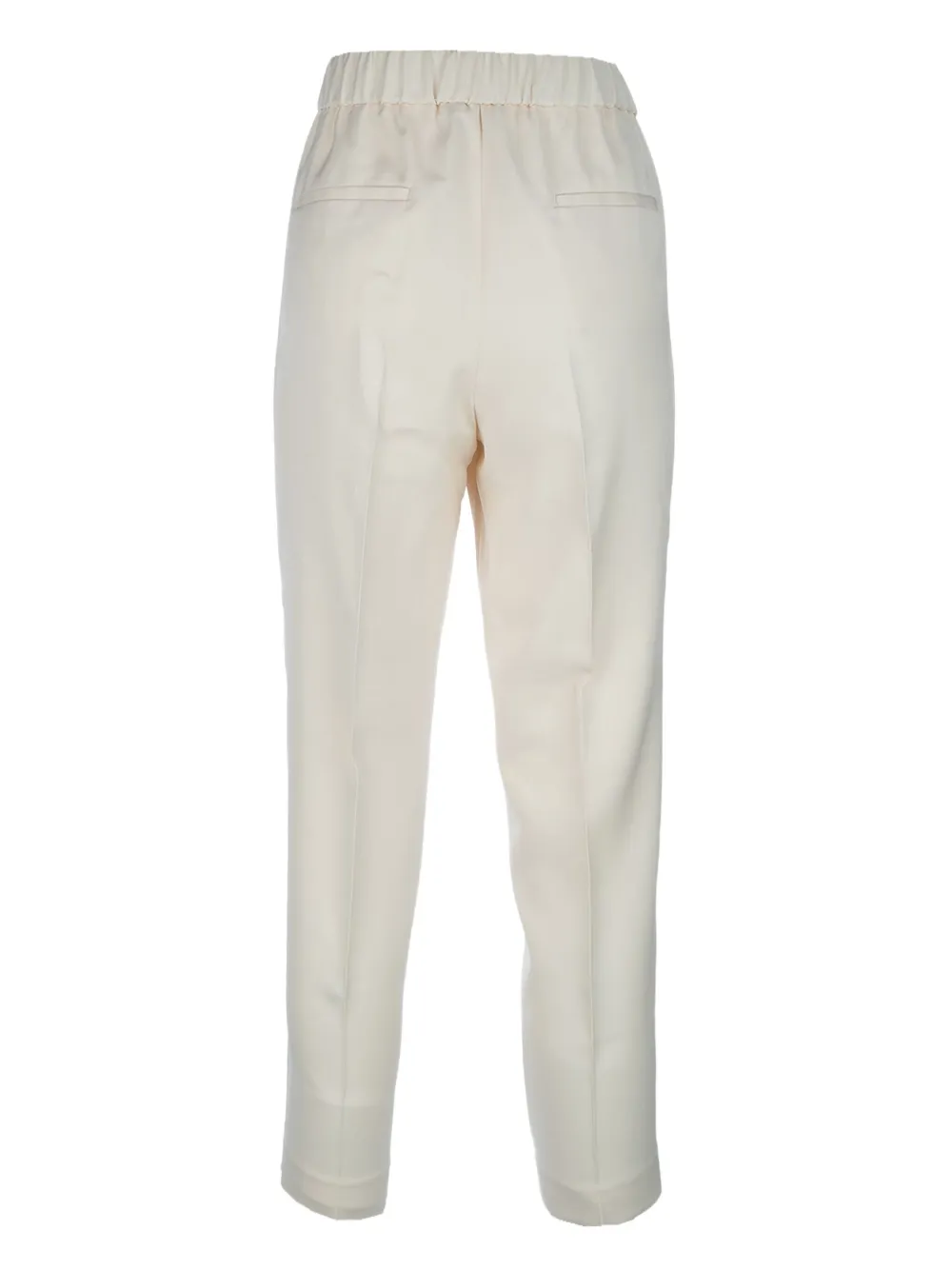 Peserico elastic-waist straight trousers - Beige