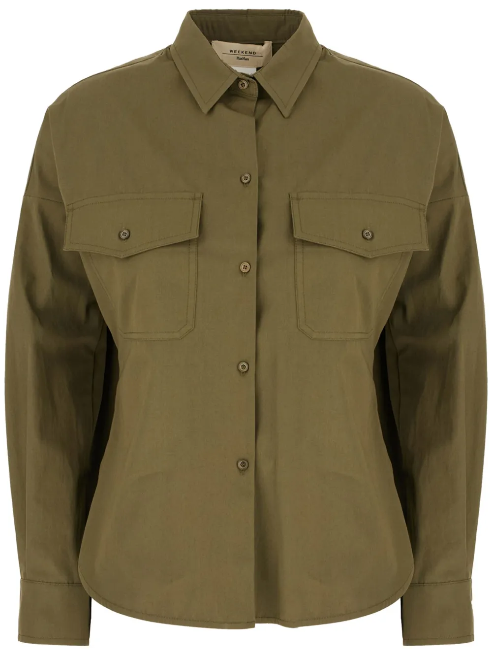 Weekend Max Mara Katoenen blouse Groen