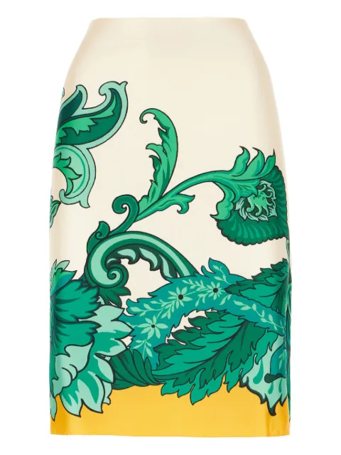 ETRO Midirock aus Seide
