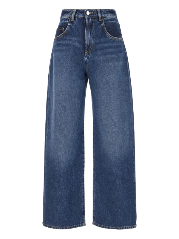デニム・ジーパン ICON DENIM Women Straight Pants POPPYID804 Blue ICON DENIM LA Women's Poppy Wide Leg Jeans, Medium, Blue, 30