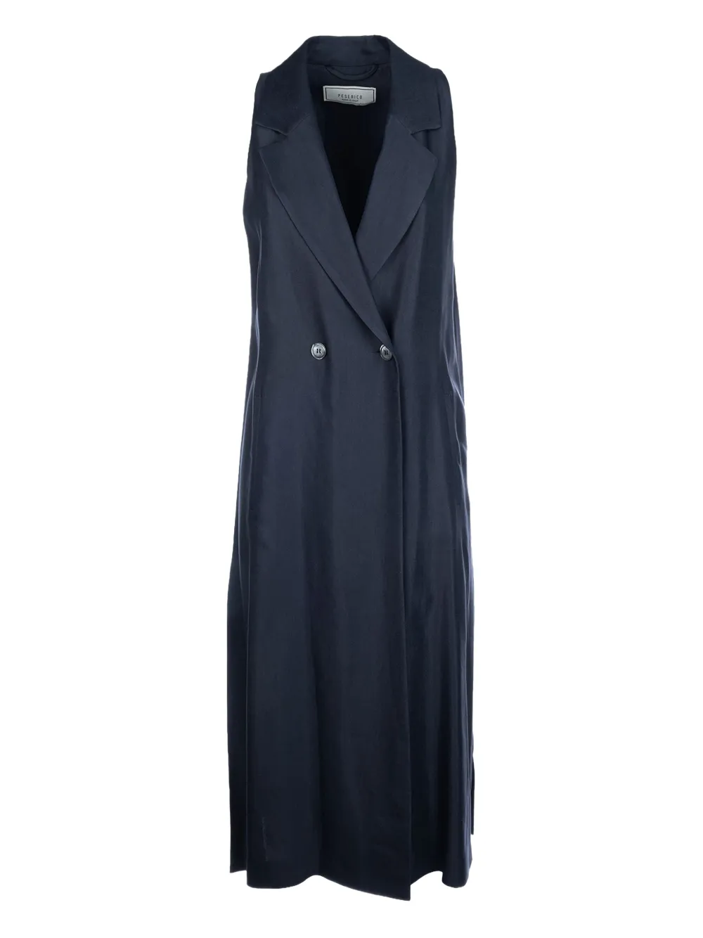 Peserico double-breasted sleeveless coat | Blue | Image 1