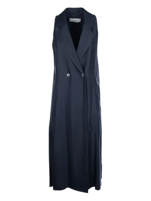 Peserico double-breasted sleeveless coat