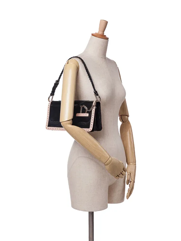 Christian Dior Pre-Owned 2004 Leather D'Trick Brogue Spectator Bag