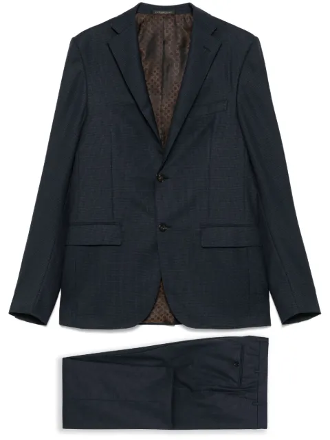 Corneliani check-pattern single-breasted suit 