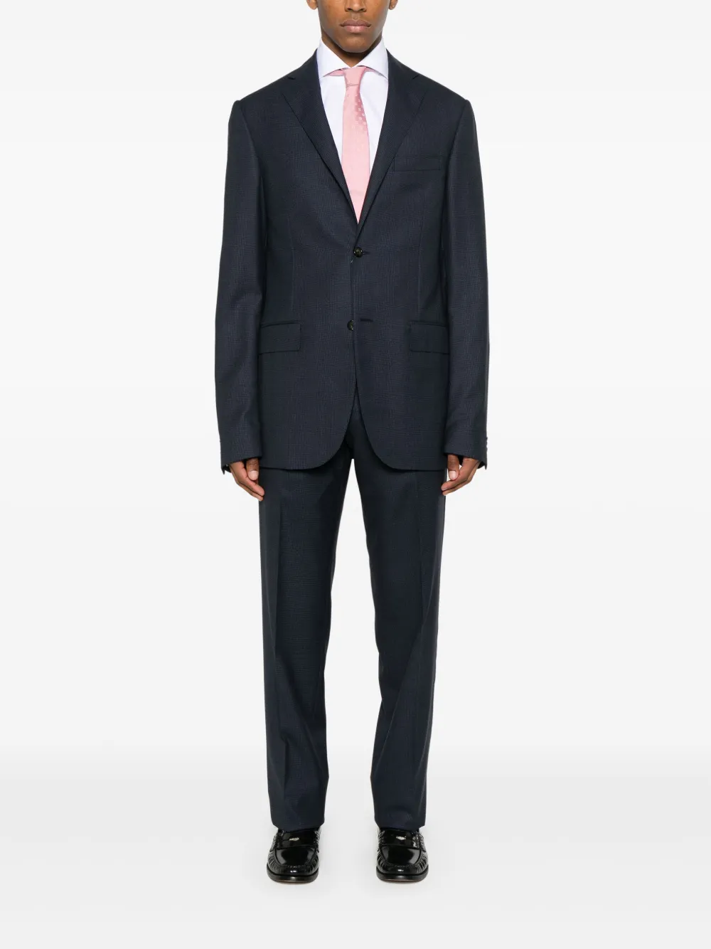 Corneliani check-pattern single-breasted suit | Single Breasted Suits | Image 2