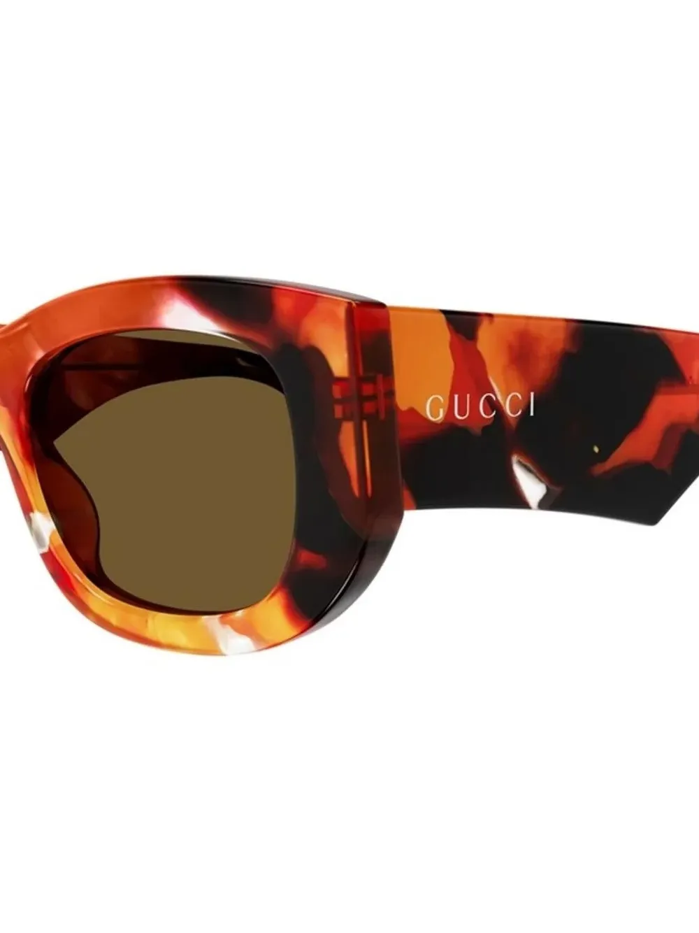 Gucci Eyewear Zonnebril met logo Oranje