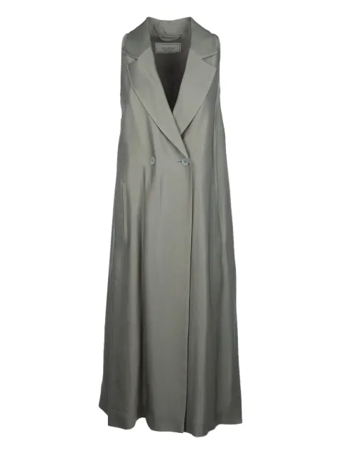 Peserico double-breasted sleeveless coat