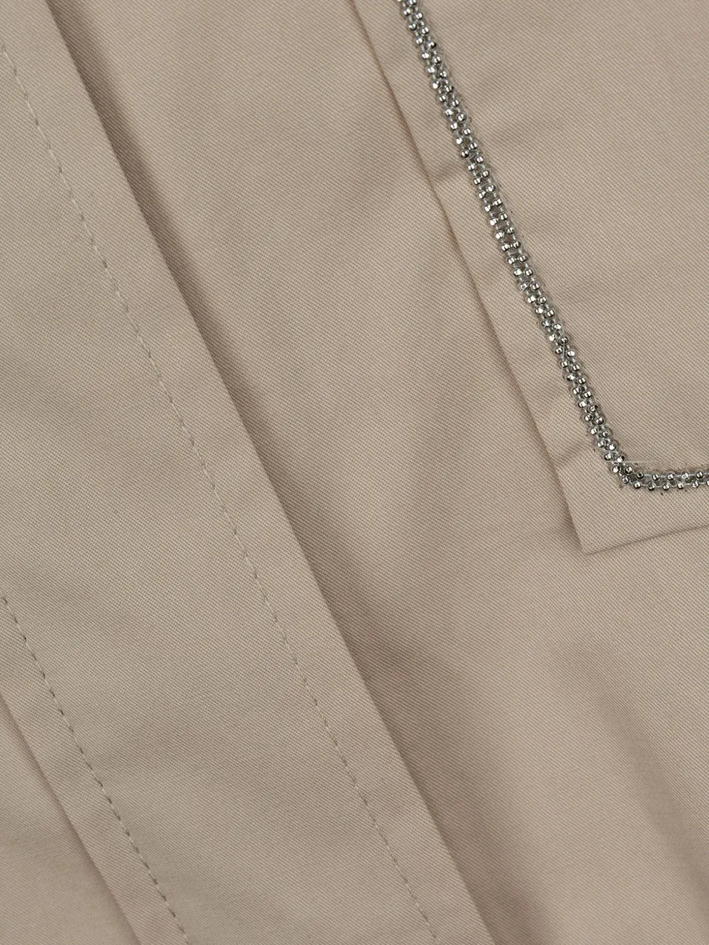 Peserico Midi-jurk met ketting afwerking Beige
