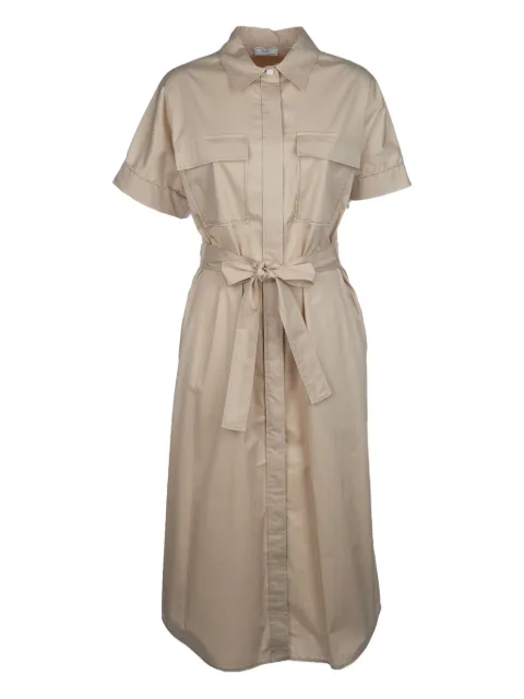 Peserico vestido midi con ribete de cadena