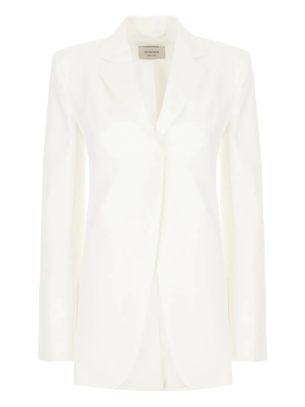 Shop Sportmax Cotton Blazer In White