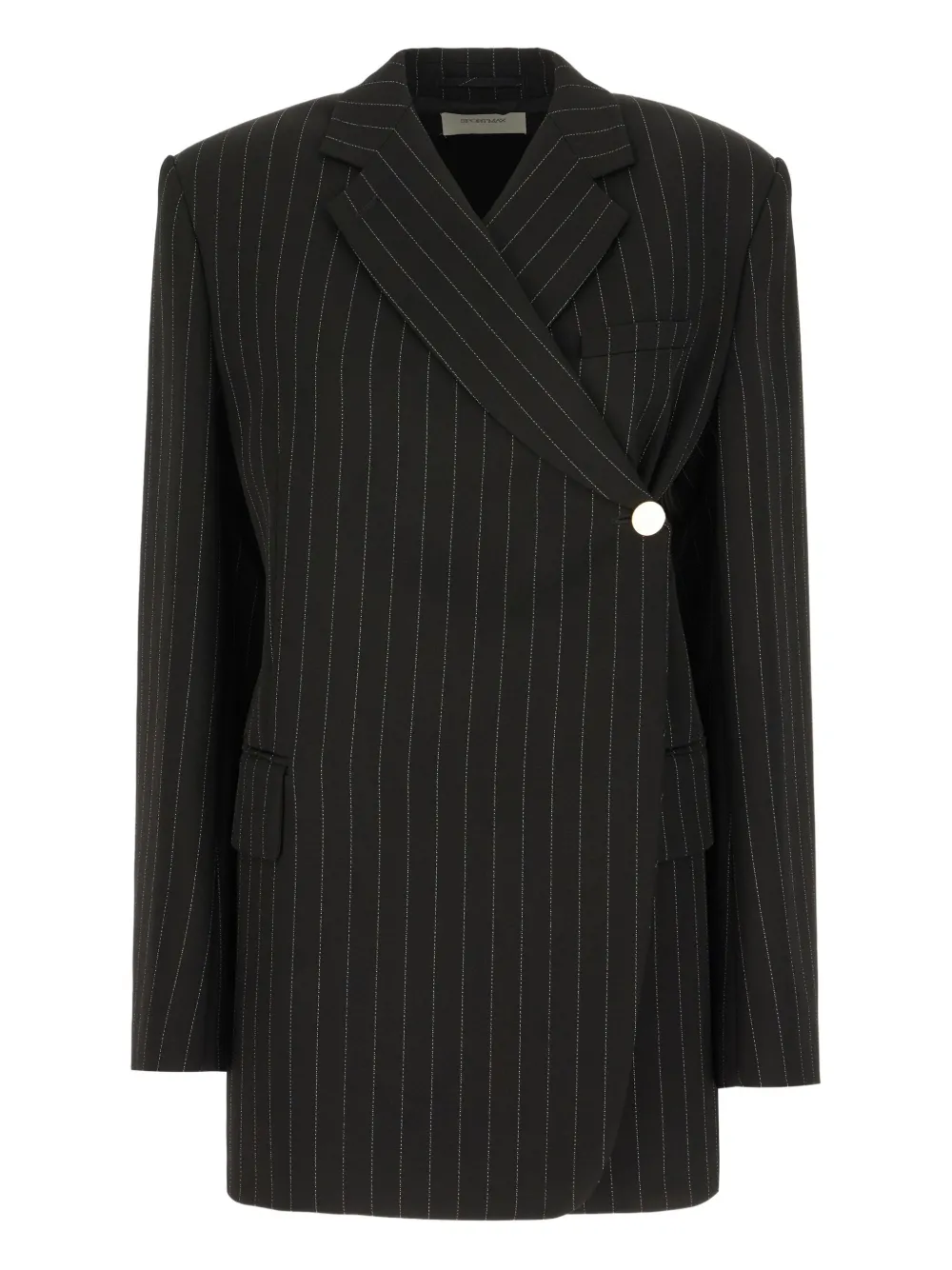 Sportmax Gestreepte blazer Zwart