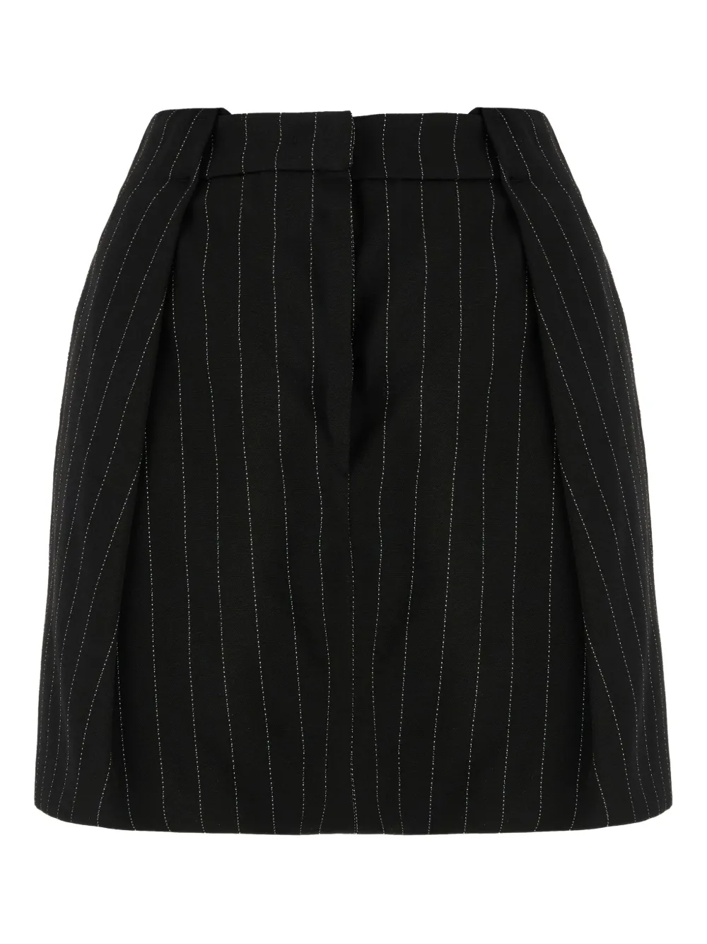 pinstripe mini skirt