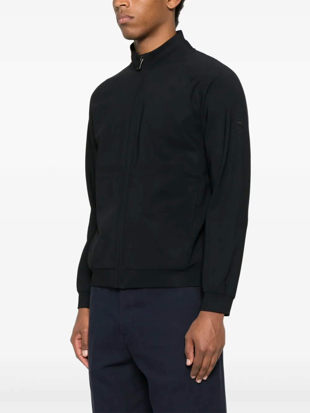 Corneliani Jack met geborduurd logo Zwart