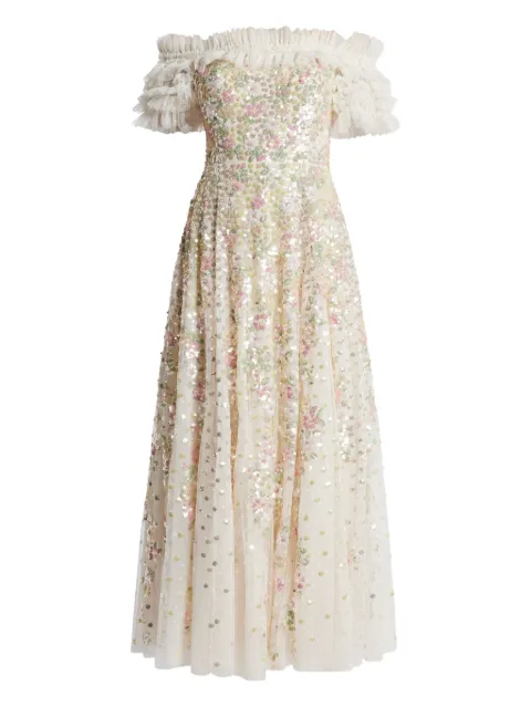 Needle & Thread sequin-embellished dress