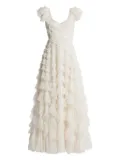 Needle & Thread tulle-inserts dress - Neutrals